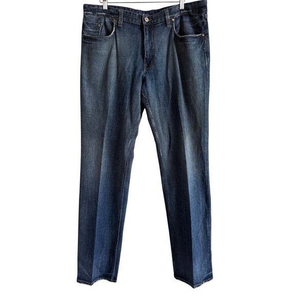 Robert Graham Classic Yates Jeans Men's Light Whiskering Distress Size 38x36 - Picture 1 of 15